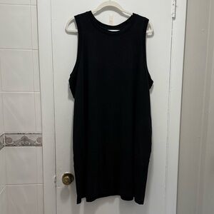 Old Navy Classic Black Sleeveless Tshirt Dress